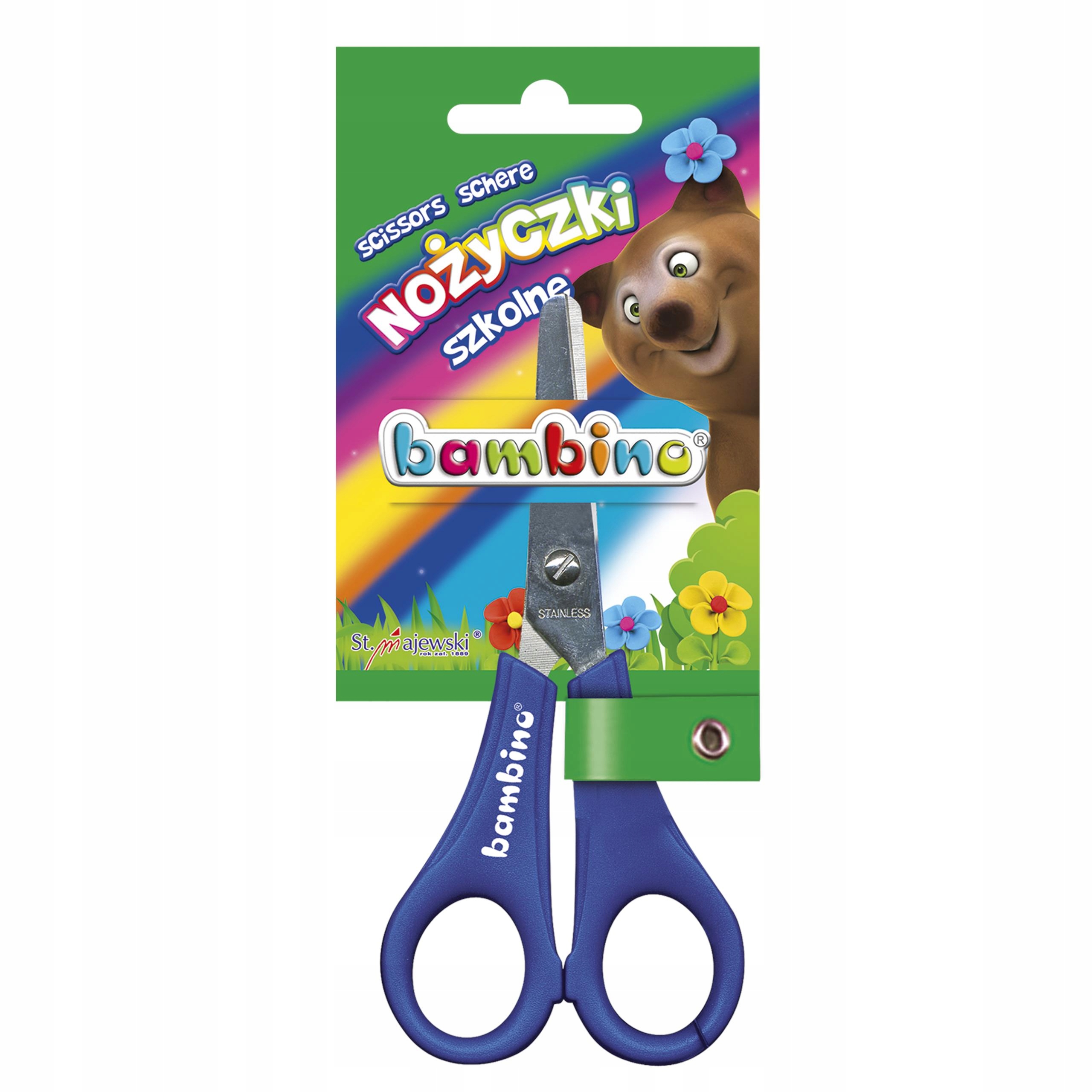 NOŻYCZKI BAMBINO Z PODZIAŁKĄ SZKOLNE BEZPIECZNE Kod producenta 5903235001666