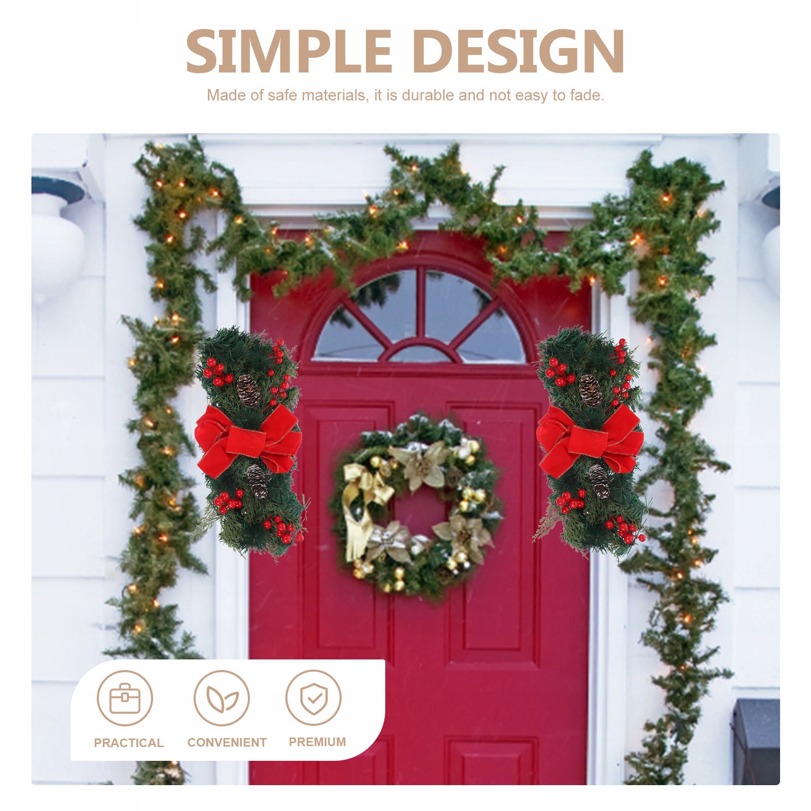 Dekoracje LED na drzwiach wejściowych Marka inna