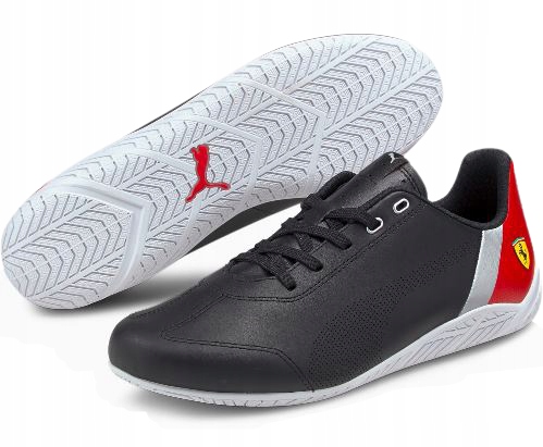 Pánské boty Puma Ferrari motosport sportovní 306667 01 kožené černé 46