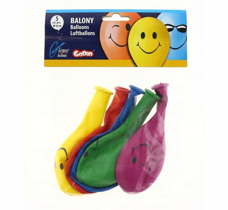 balony 5szt uśmiech 12''  GS110/PS3M — 3