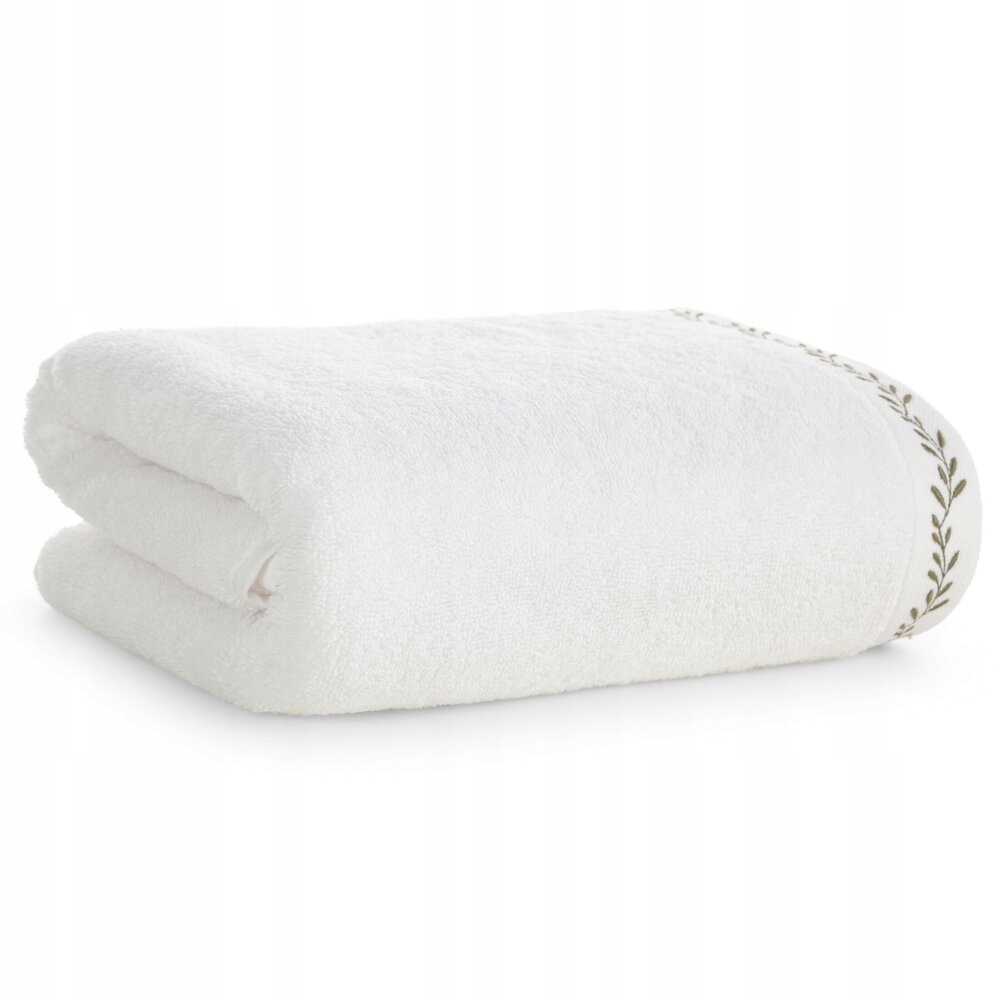 Koupací ručník 70X140 bílý s jemným vyšíváním