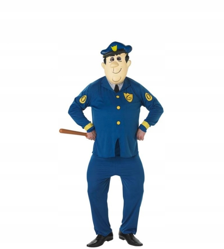 Kostým policisty Flinston L maska
