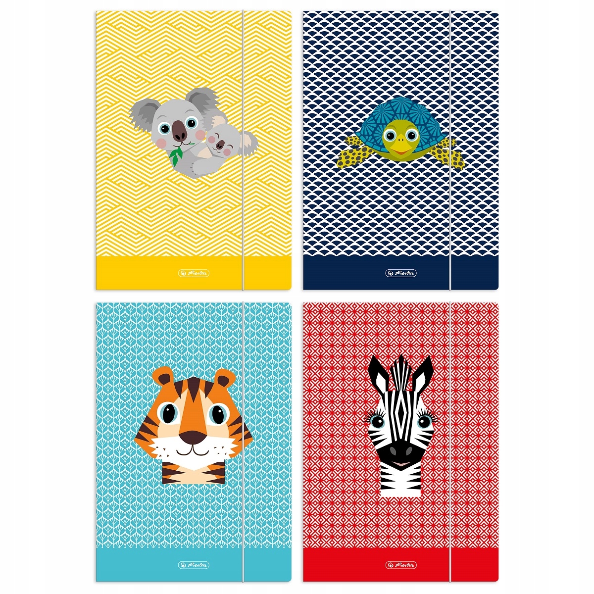 

Herlitz Teczka A4 z gumką Cute Animals MIX
