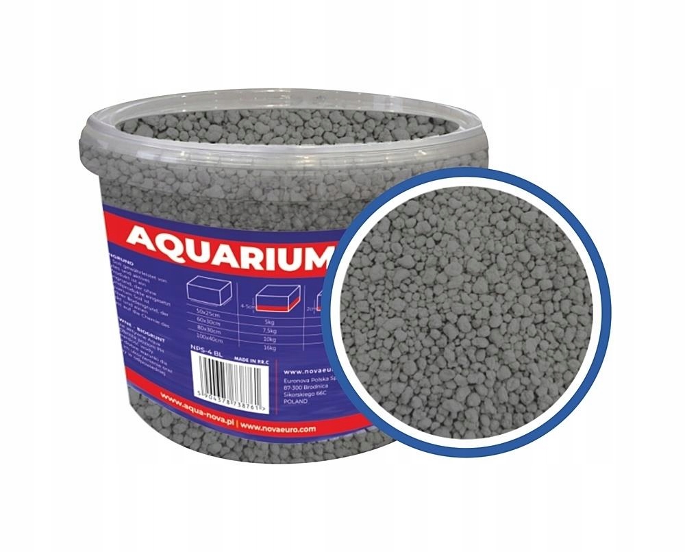 Levně Aktivní Substrát Pro Akvárium Biogrunt Černý Štěrk Pro Rostliny Substrát 4KG