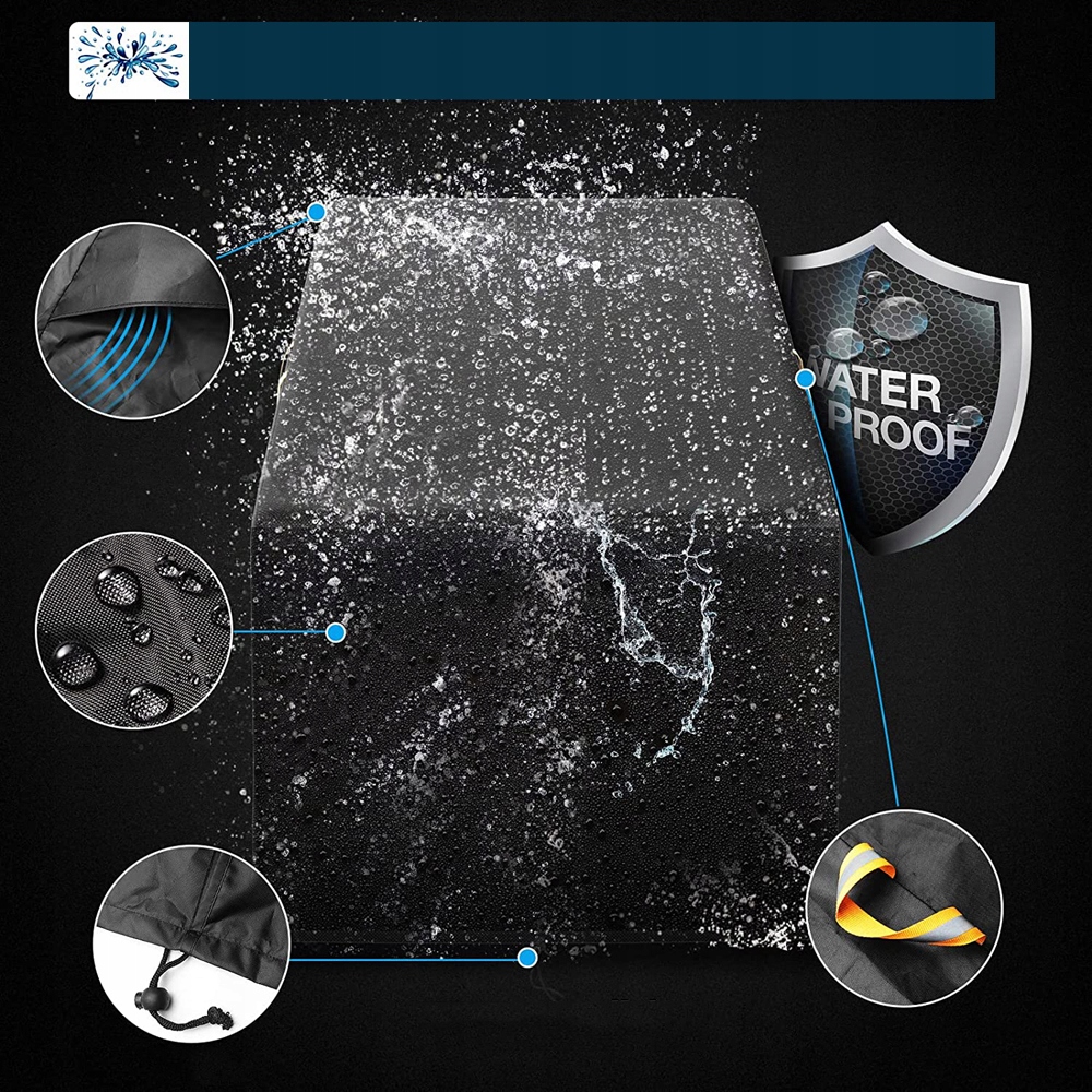 POKROWIEC NA PRZYCZEPĘ ROWEROWĄ, OXFORD WODOSZCZELNA POKROWIEC NA PRZYCZEPĘ Długość (cm) 140 cm