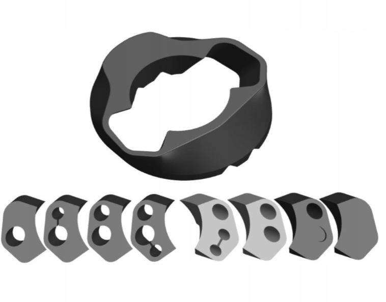 Orbea XC60 Pokrywa sterów pod mostek uniwersalny HS02-06 +grommets