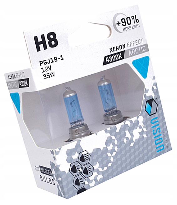 N9J96 Żarówki Vision Arctic White H8 12V 35W +90%
