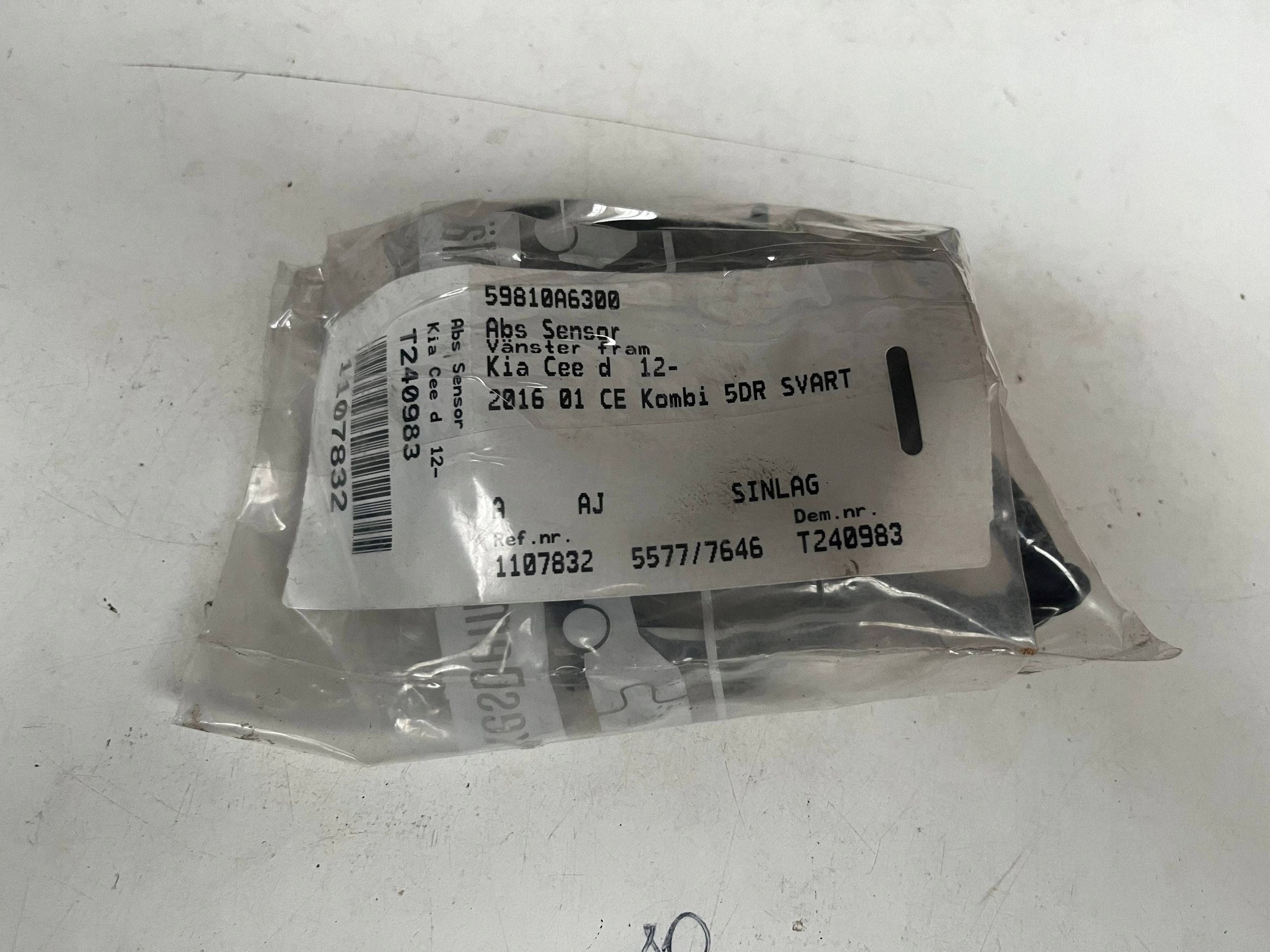 sensor PREDKOSCI wheels ABS left side KIA CEED 59810A6300 @A