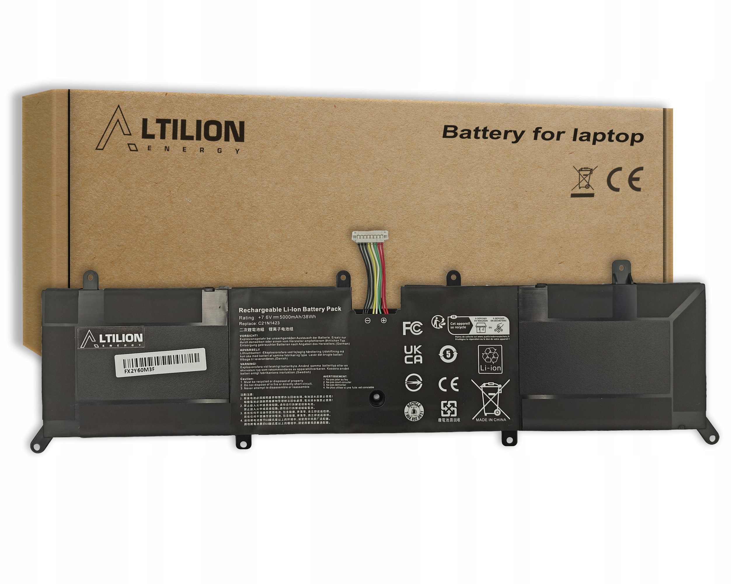 Baterie Altilion Energy C21N1423 je kompatibilní s Asusem