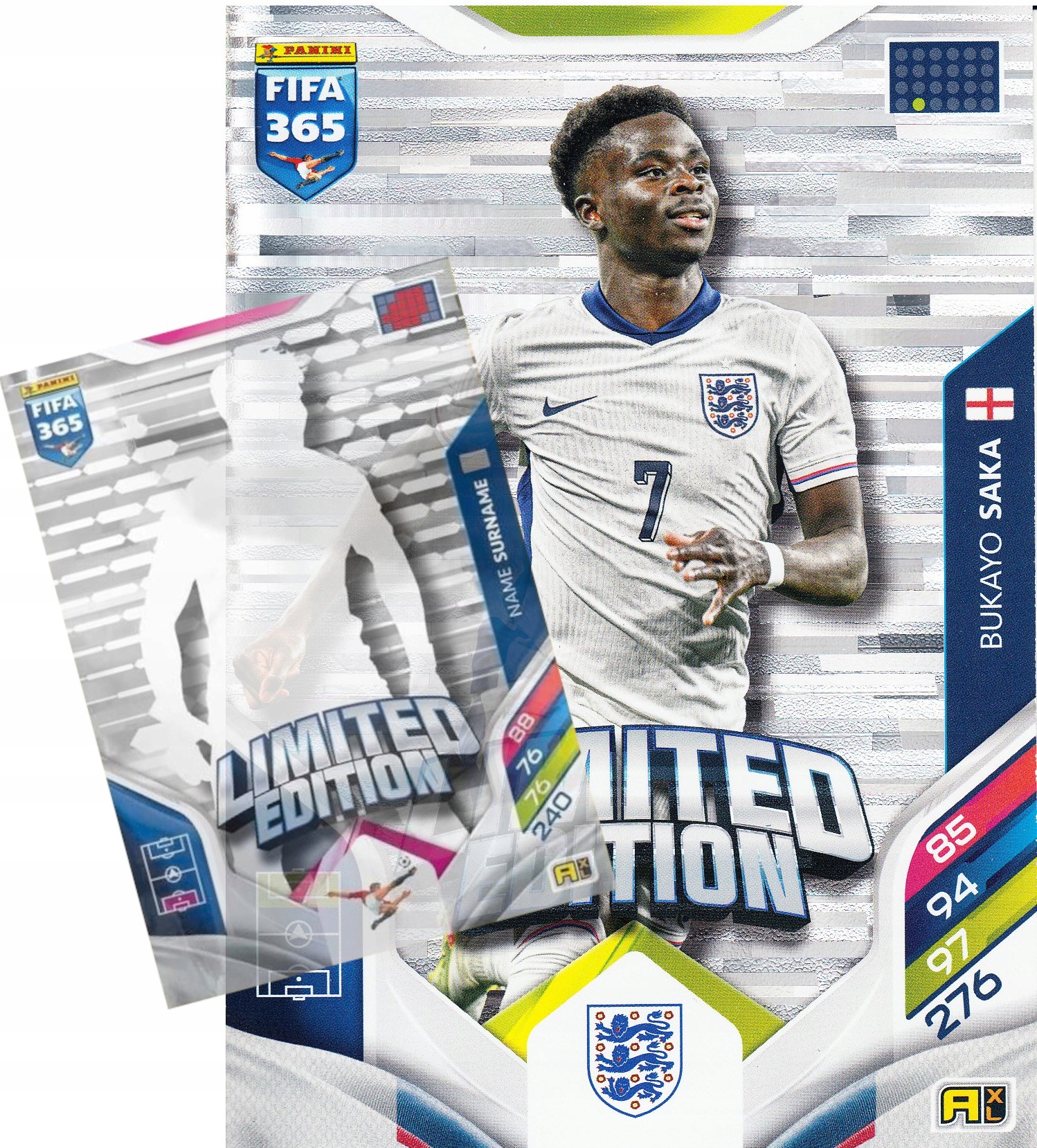 Duża Karta Kolekcjonerska Panini Fifa 365 2026 Limited XXL Saka Anglia