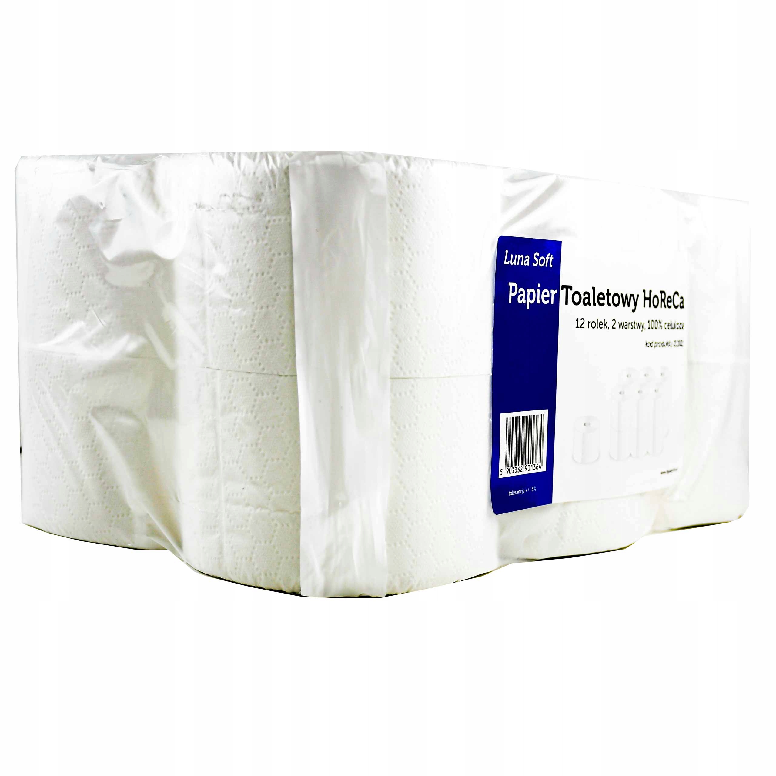 

Papier Toaletowy 12 rolek 2 warstwy Celuloza Zapas