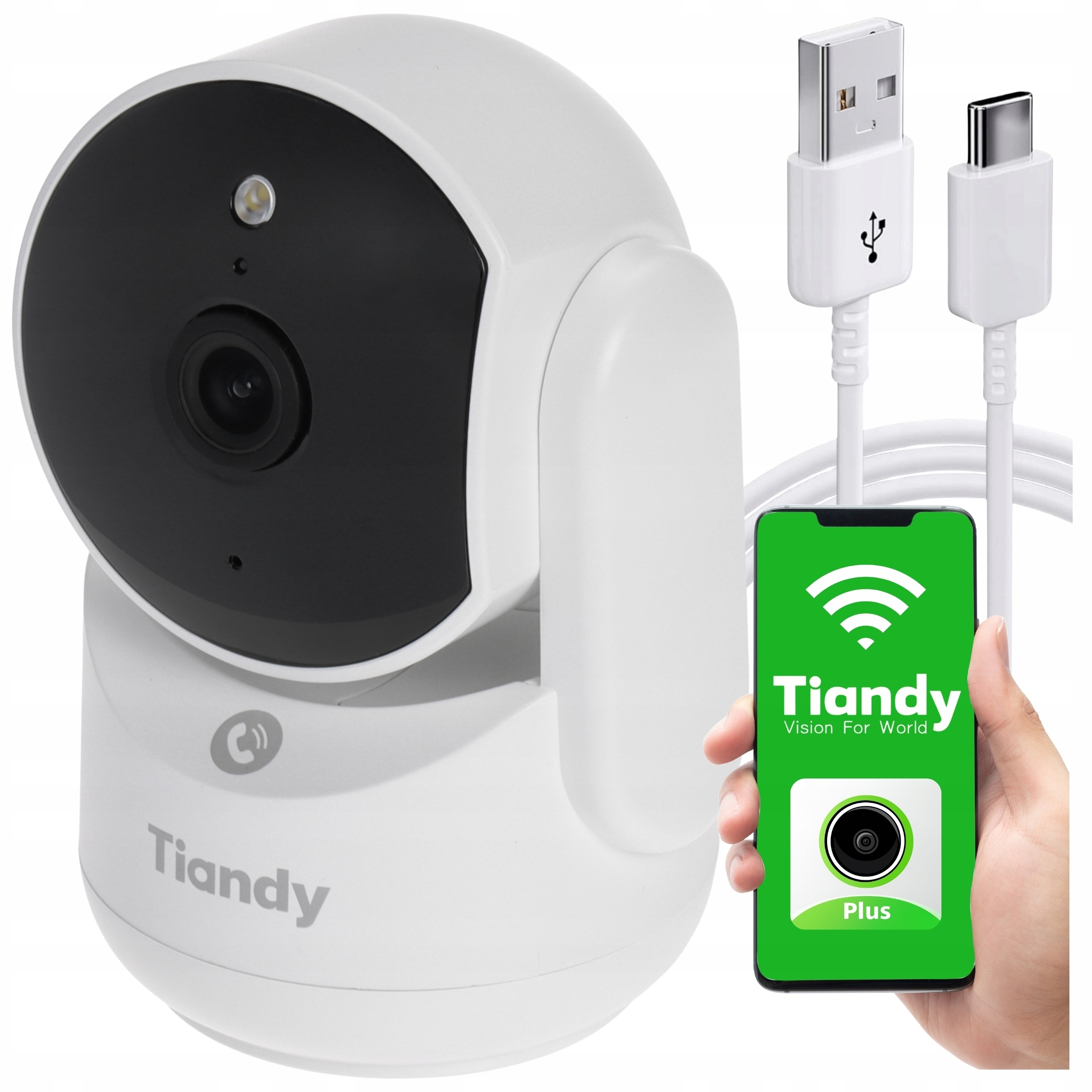 Ip kamera Tiandy TC-H342A SPEC:I2W/WIFI/EU/4MM 3Mpx WiFi Usb-c sledovanie