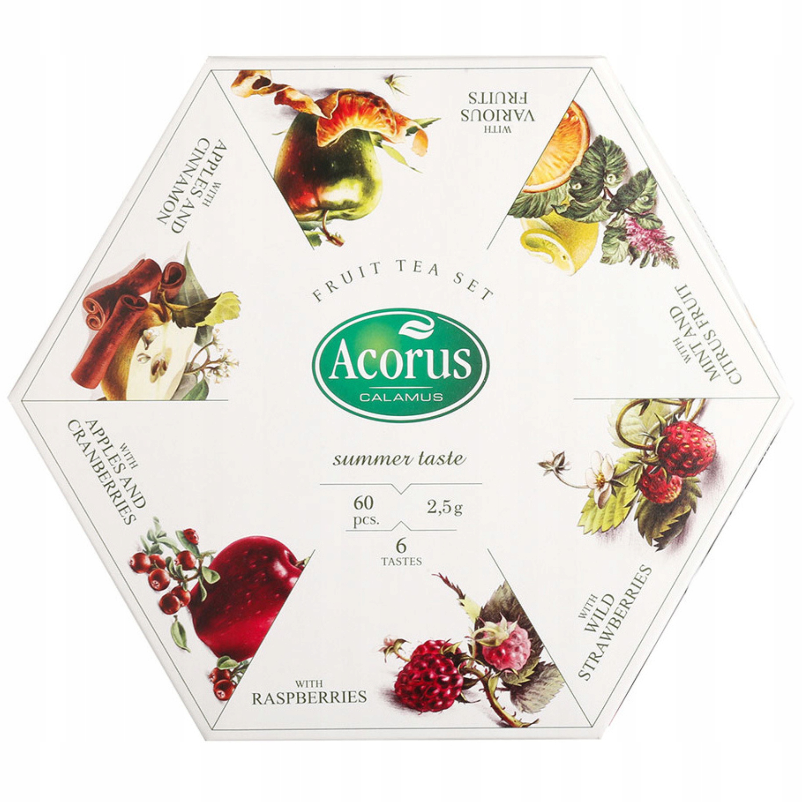Levně Sada ovocných čajů Acorus Summer Taste, 60 ks