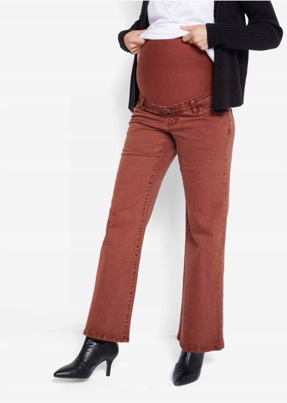 38 Bonprix _DYI JEANSY CIĄŻOWE DOPASOWANE Marka Bonprix