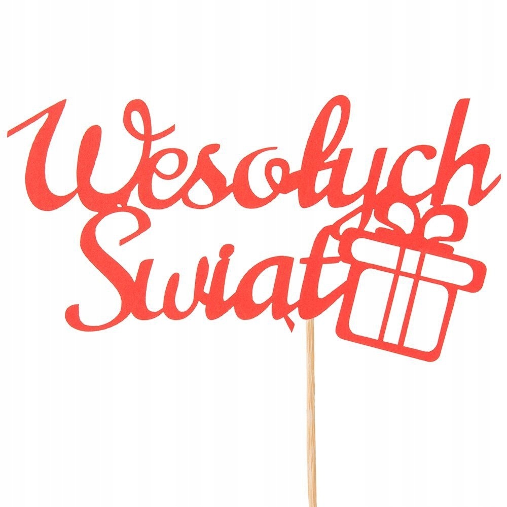 

Topper Wesołych Świąt Czerwony Święta Cz