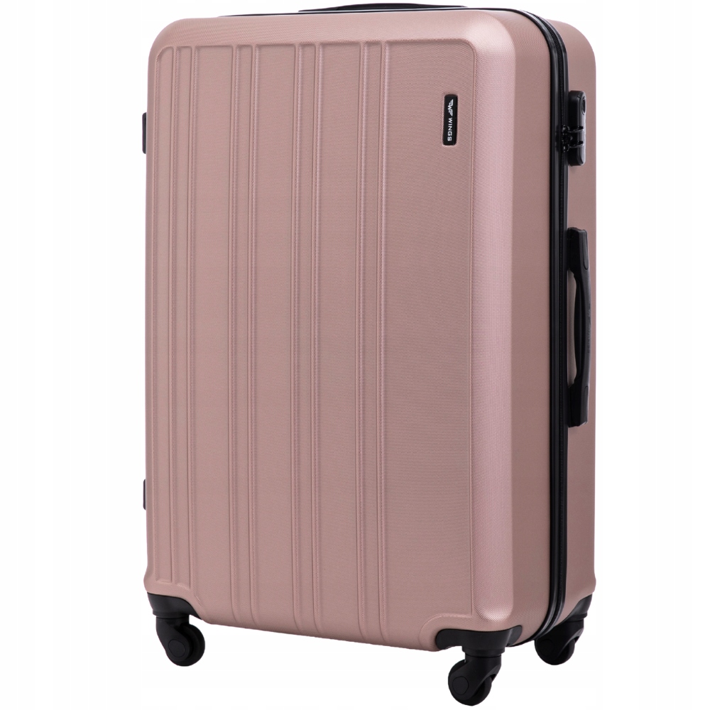 Cestovní kufr XXL na 4 kolečkách, velký, s kódovým zámkem, tvrdý, Abs Wings