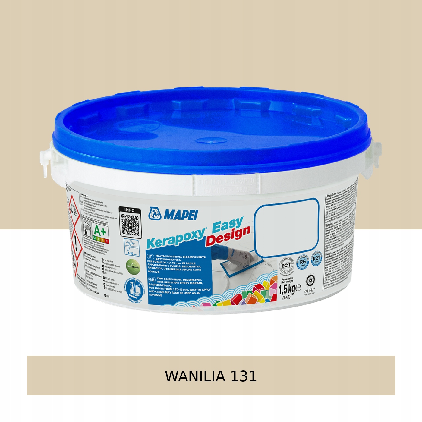 Mapei Kerapoxy Easy Design Fuga epoksydowa 1,5 Kg 131 Wanilia