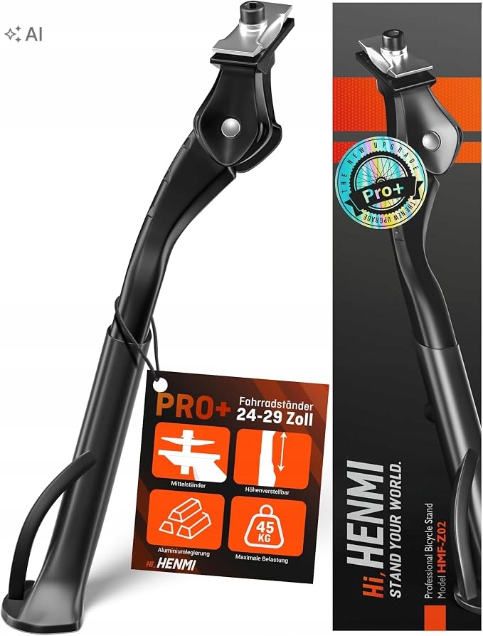 Stopka rowerowa pojedyncza regulowana antypoślizgowa 24-29" 35KG Henmi Pro+