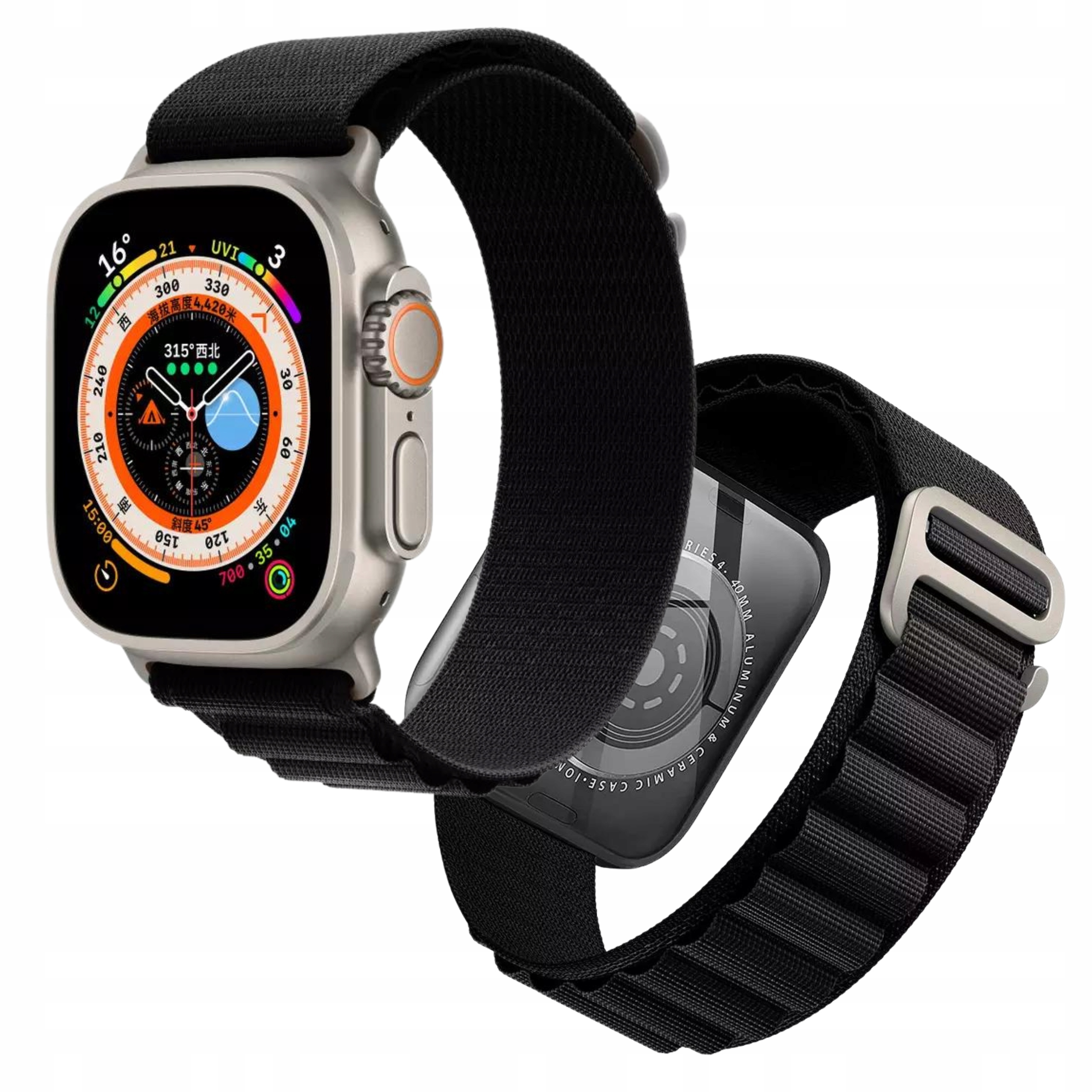 

Nylonowy Pasek Do Apple Watch Ultra 42 44 45 49 mm