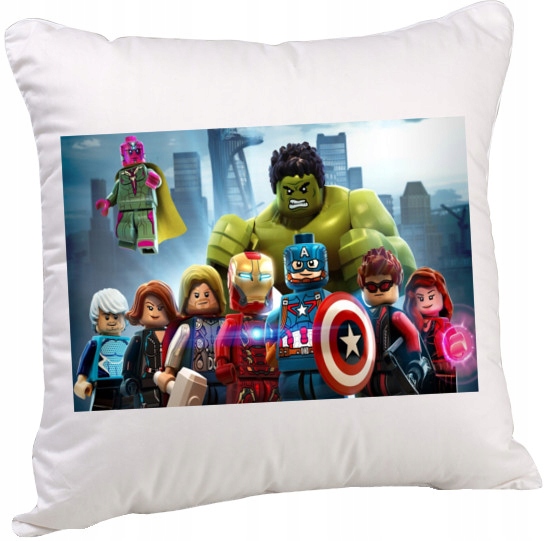 

Poduszka Lego Avengers Hulk Iron Man 40x40 CM 3010