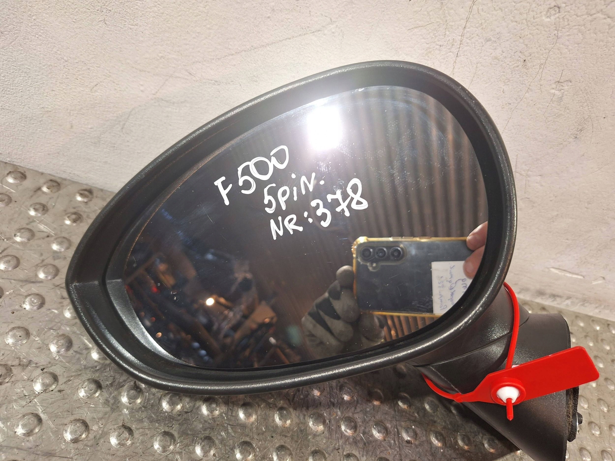 mirror exterior left 5 PIN FIAT 500 07