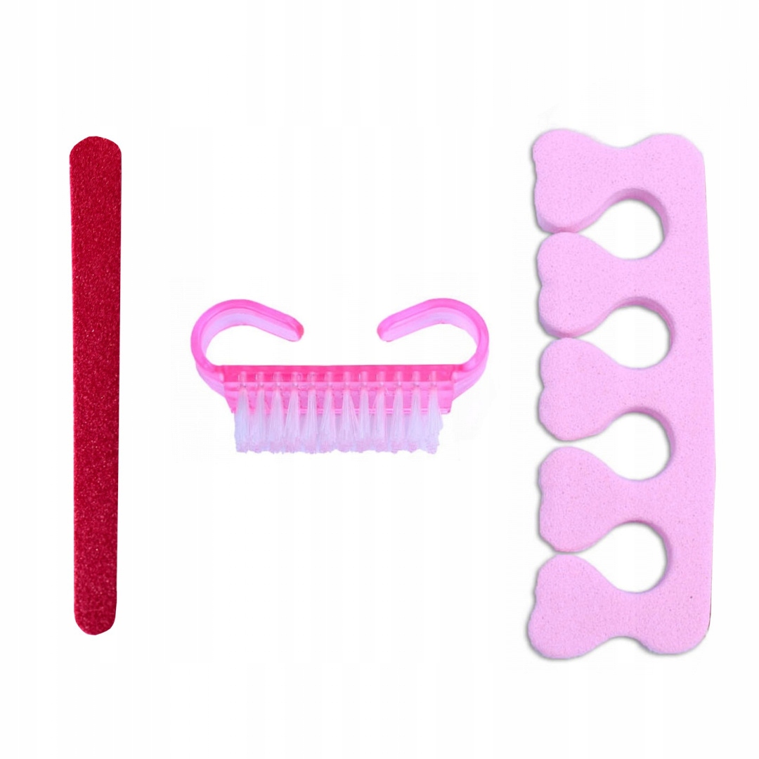 

Zestaw Manicure Pedicure Pilnik Separator Szczotka