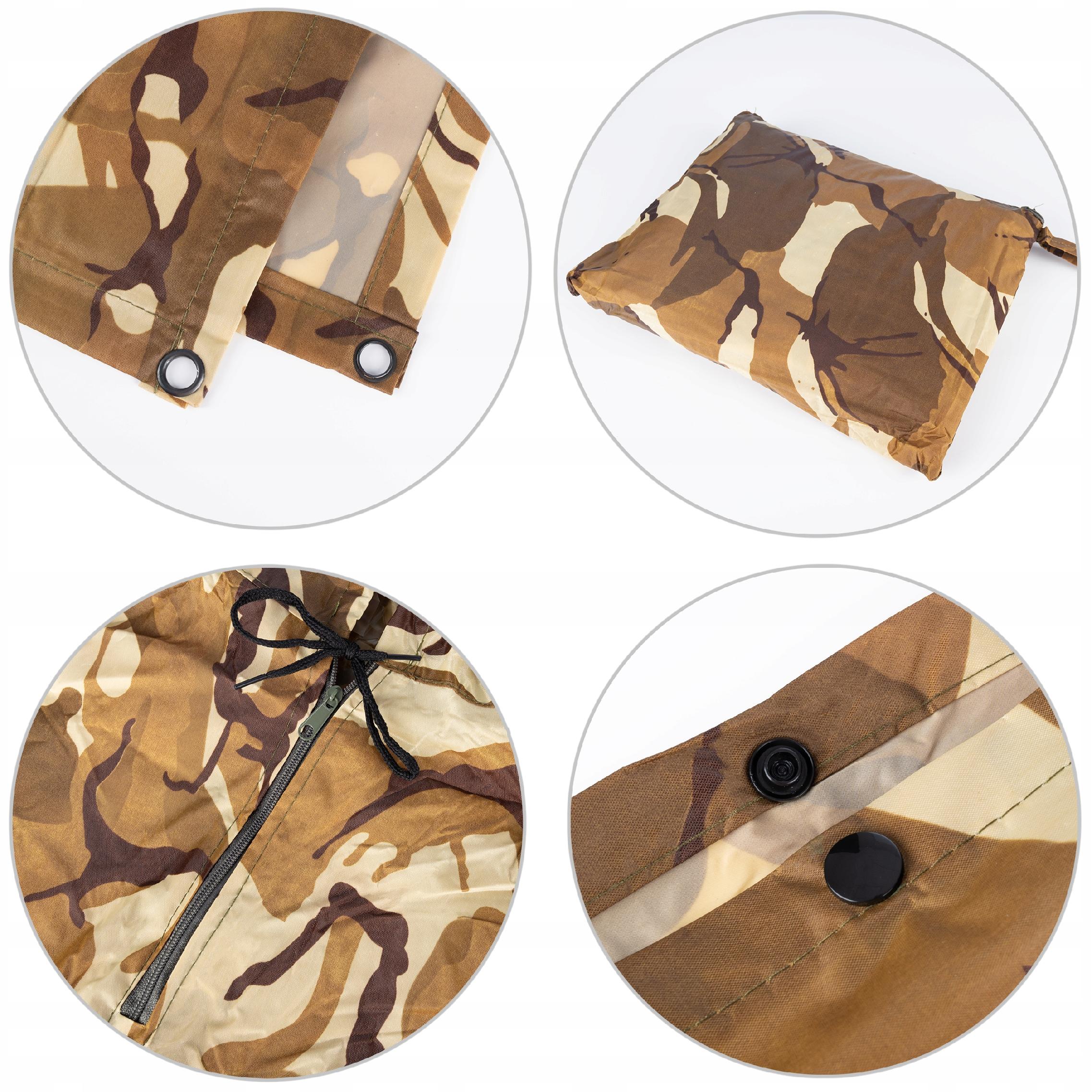 PŁASZCZ PRZECIWDESZCZOWY PELERYNA NAMIOT PONCZO POŁATKA 3W1 WODOODPORNA Kod producenta L48A-K