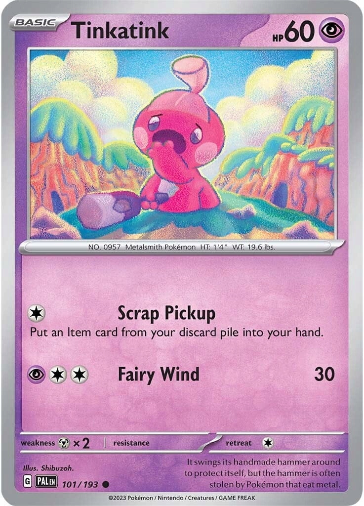 Tinkatink (pal 101) Paldea Evolved Reverse Holo
