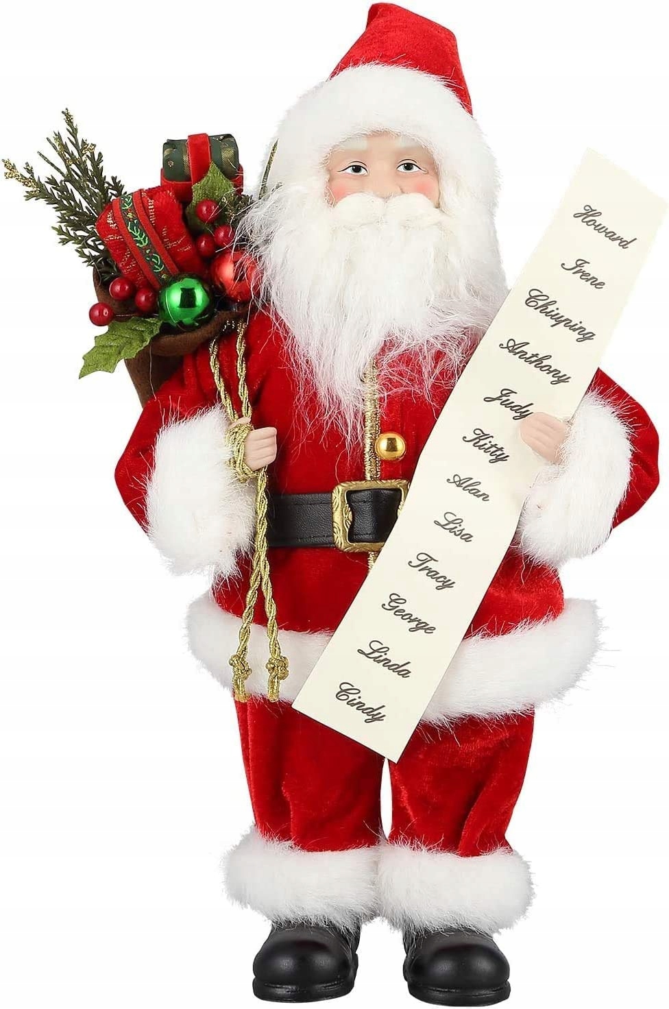 Figurka Svatý Mikuláš 30 5 cm Vánoční dekorace Santa Claus
