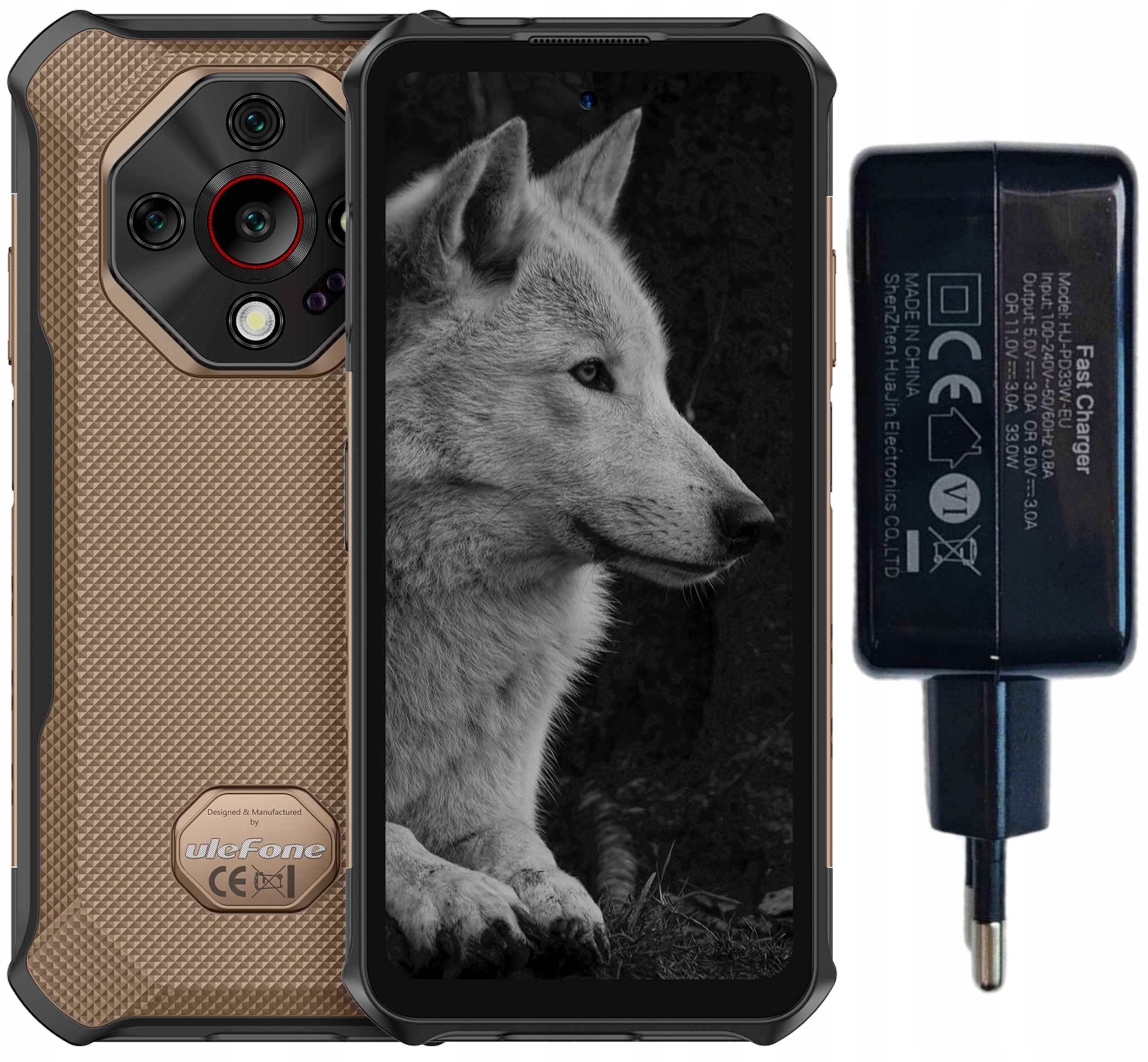 Smartfon Ulefone Armor X16 Pro 5G 8/256GB Android Sand Dune Ładowarka