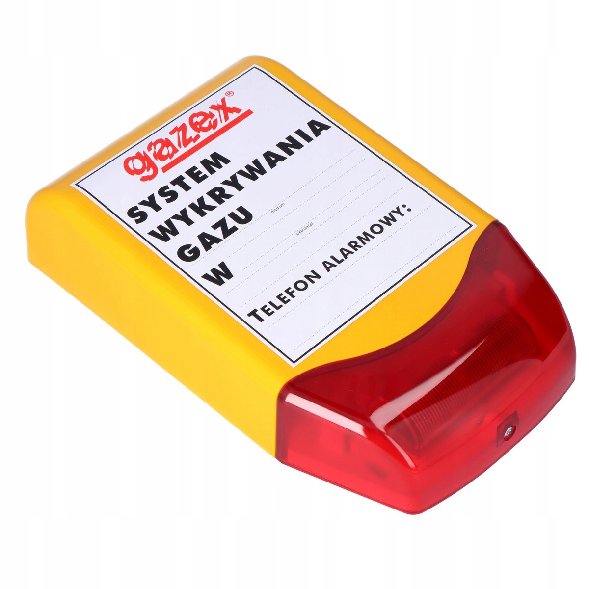 Opticko-akustický signalizátor sirény 110/103 dB červená Led lampa, 12 V