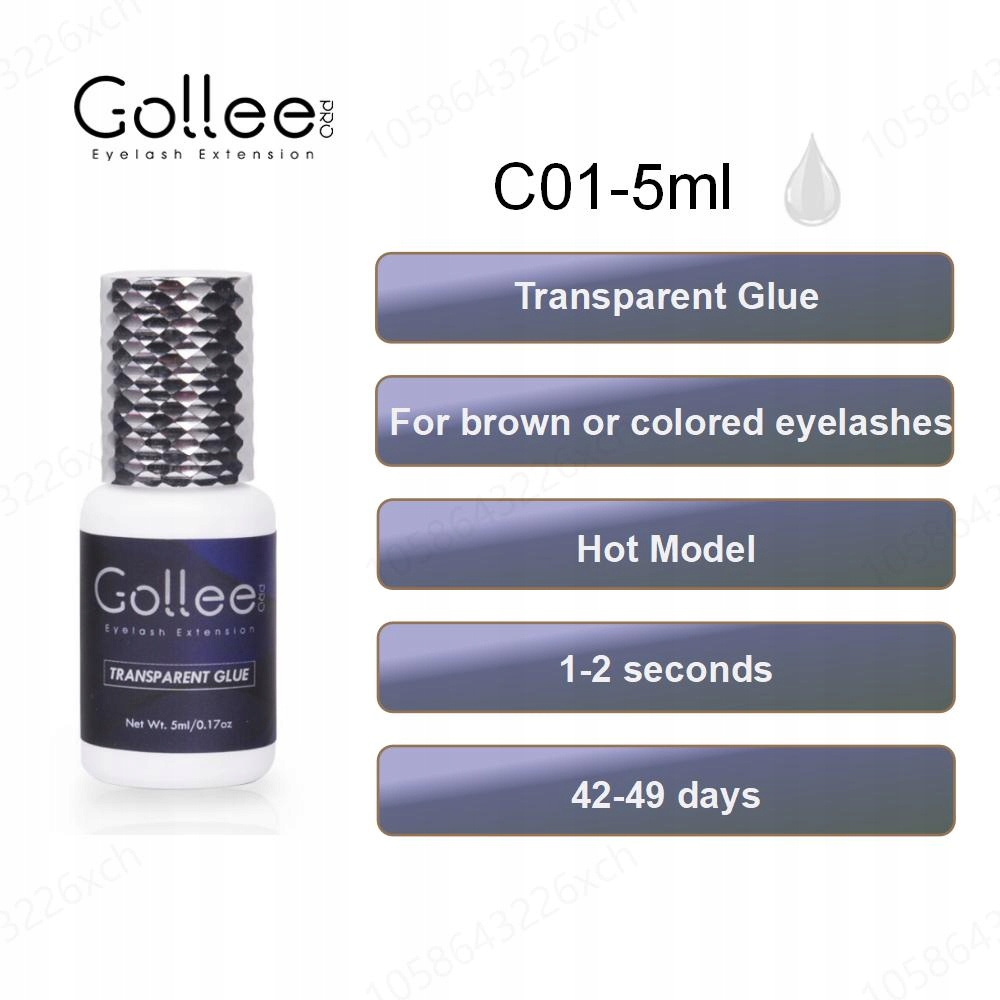 Gollee 5ml Eyelash Extension Glue 0.5 Second EAN (GTIN) 4898833366891