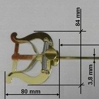 LIRKA do saks. alt RMB DUŻA MOSIĄDZ WYGIĘTA 30 CM Kod producenta RMB313330