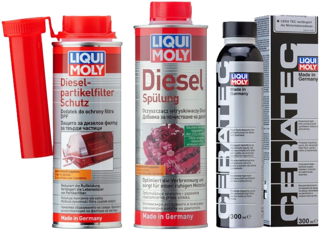 Liqui Moly Cera Tec, Diesel Spulung , Dpf – zestaw do czyszczenia silnika.