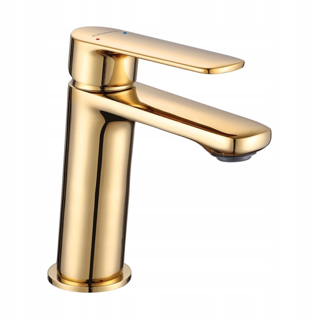 Umyvadlová baterie Gava BQG_G22D zlatá, páková, keramická