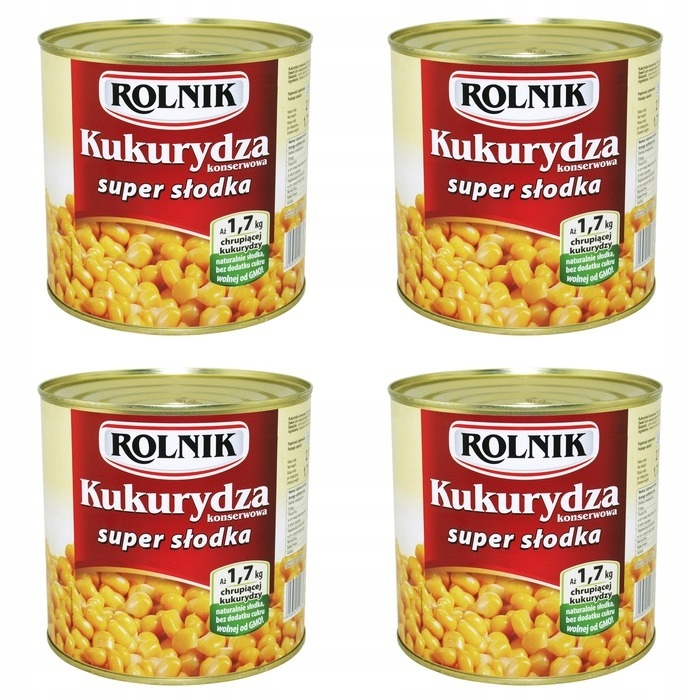 4x 2120g Rolnik Kukurydza konserwowa