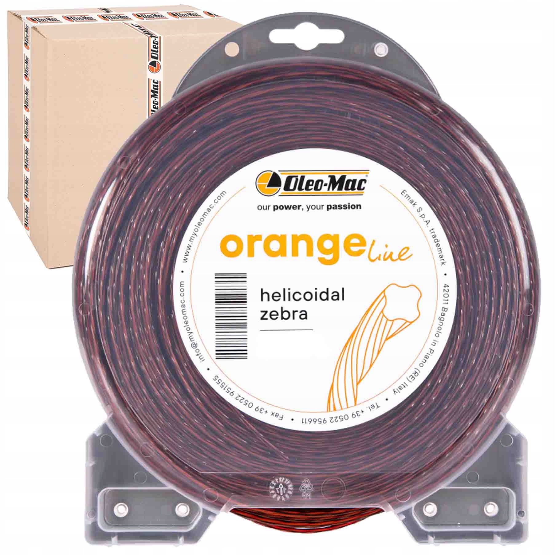 

Żyłka Tnąca Kosy Oleo-mac Spiralna 2,7 MM x 72 M