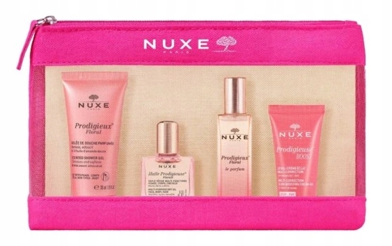 Nuxe Prodigieux Florale Kosmetyczka Z 4 Kosmetykami Olejek Perfumy Żel X2