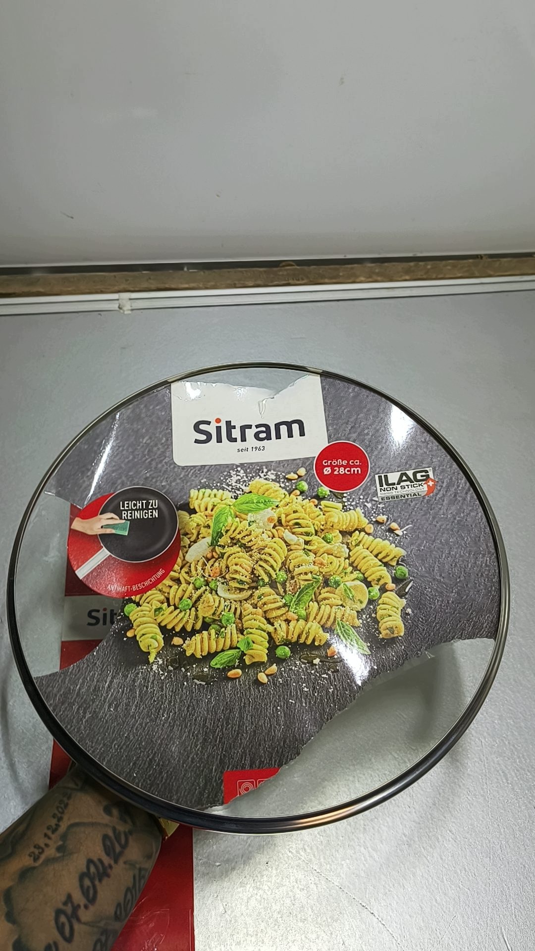Sitram patelnia z pokrywką około 28 cm — zdjęcie 2
