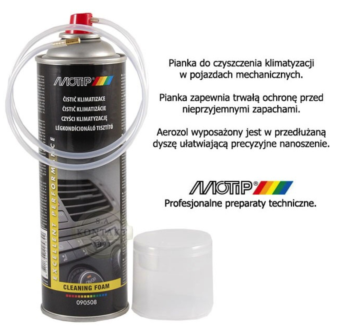 Motip Multi Spray 500ml Środek do czyszczenia klimatyzacji 500ml 10 sztuk Stan opakowania oryginalne