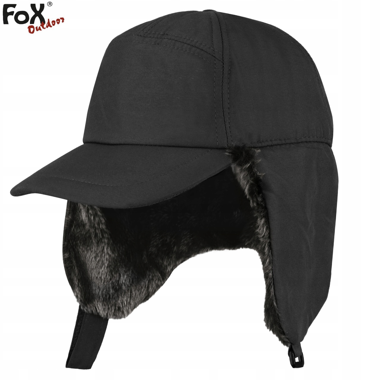 CZAPKA USZATKA ZIMOWA MĘSKA FOX TRAPPER CZARNA Marka Fox Outdoor