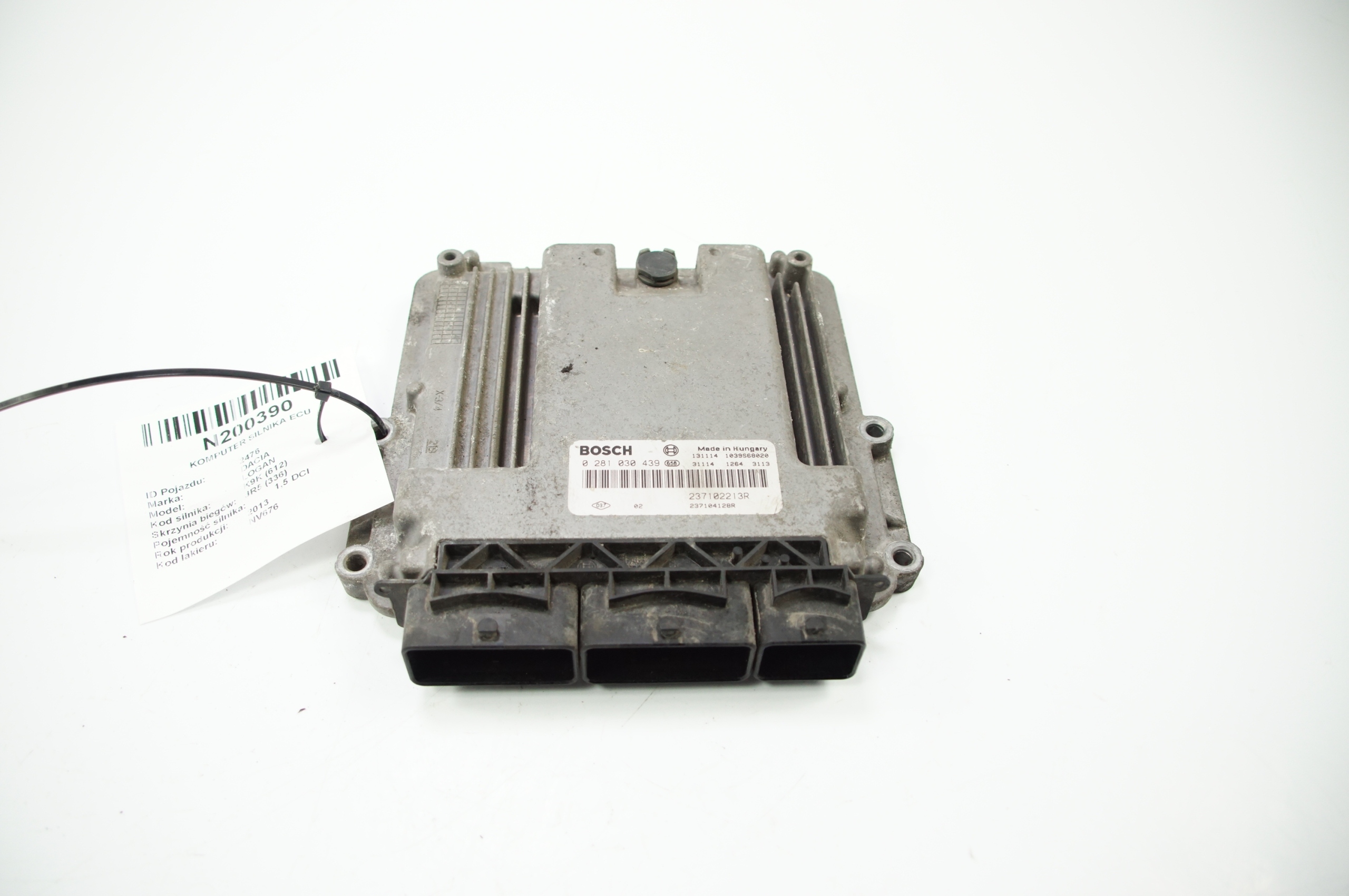 computer Motore ECU 237102213R 1.5 DCI DACIA LOGAN