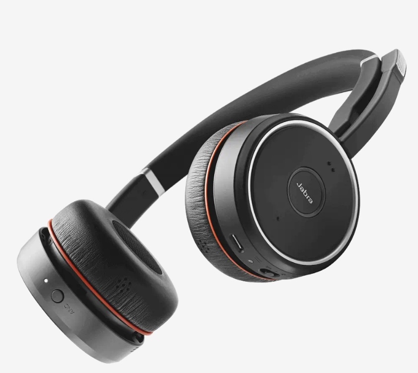 Słuchawki bezprzewodowe Jabra Evolve 75 ANC Konstrukcja zamknięta