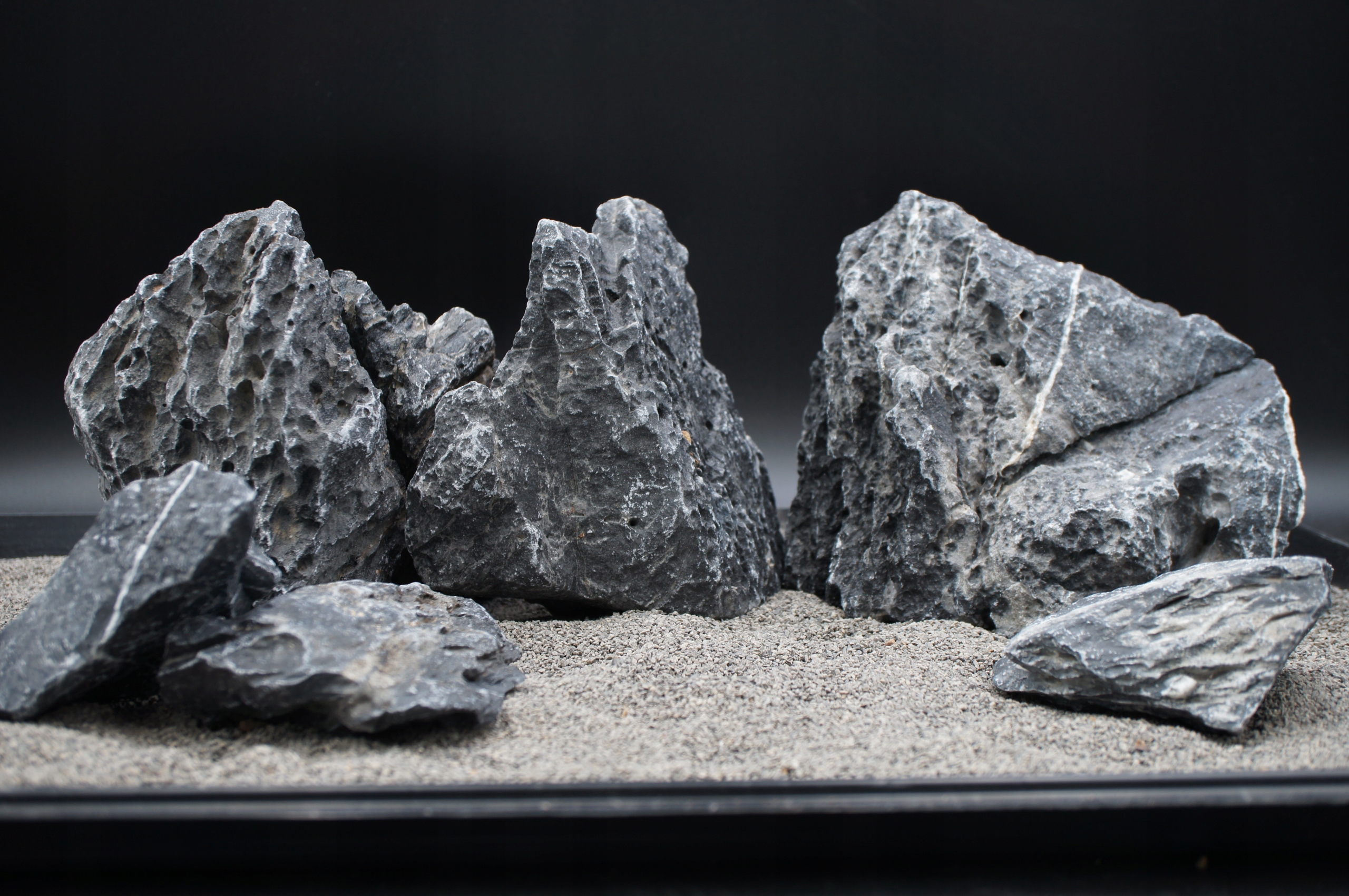 Skała scenery stone Black pro akvárium paludárium Set Z Fotografie (S22)