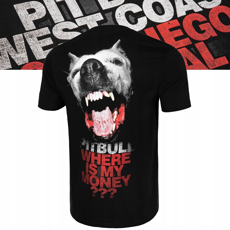 

Męska Koszulka Pitbull Where Is My Money