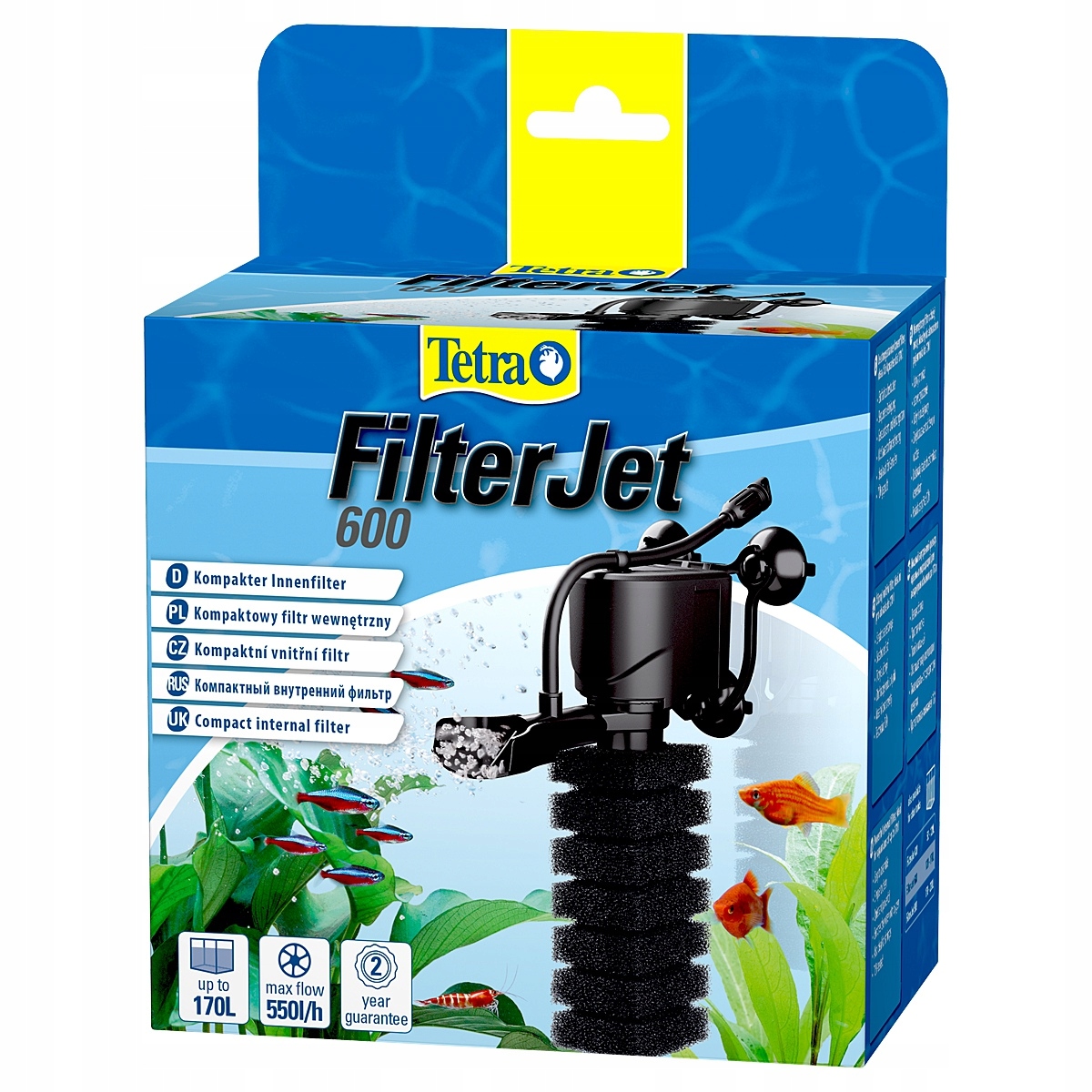 Levně Tetra Filterjet 550L/H Kompaktní Vnitřní Filtr