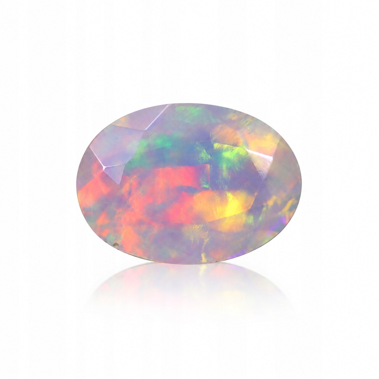 Přírodní opál 1.24 ct Ovál Etiopie certifikát Wbd