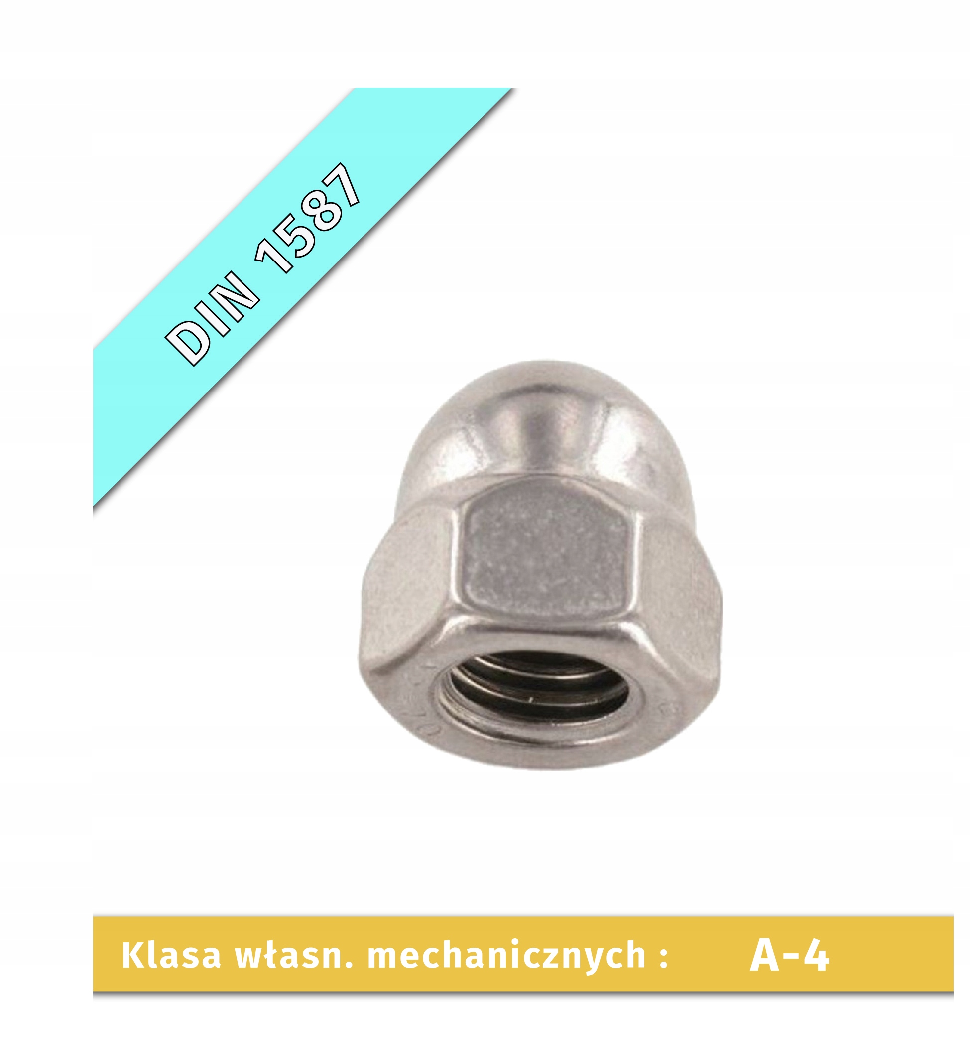 

Nakrętka kołpakowa M 8-A4 Din 1587 1 szt