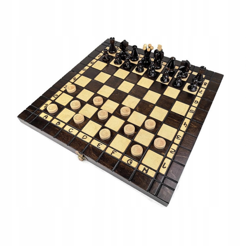 

Szachy Królewskie Warcaby 35x35 cm