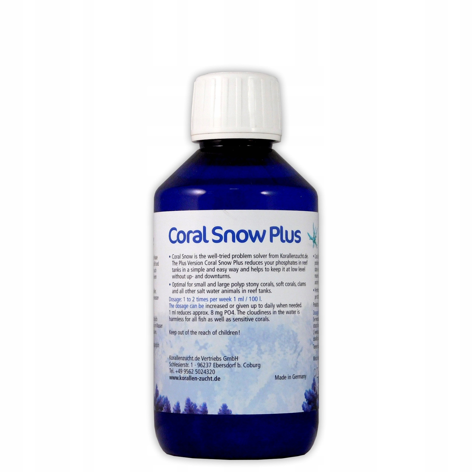 Korallen Zucht Coral Snow Plus 100 ML Přípravek Na Kyanobakterie A PO4